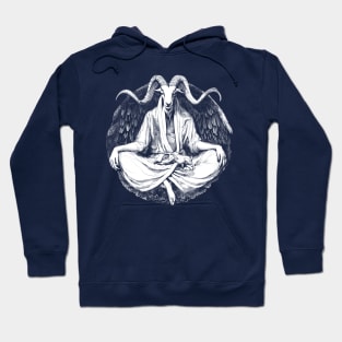 Baphomet Meditation White Hoodie